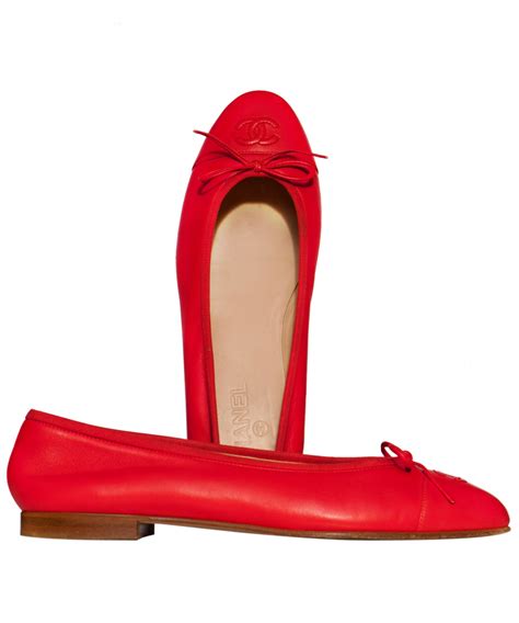 chanel red flat shoes|Chanel flats shoes on sale.